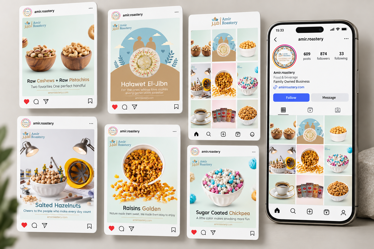 Amir Roastery — Google Ads and social media management