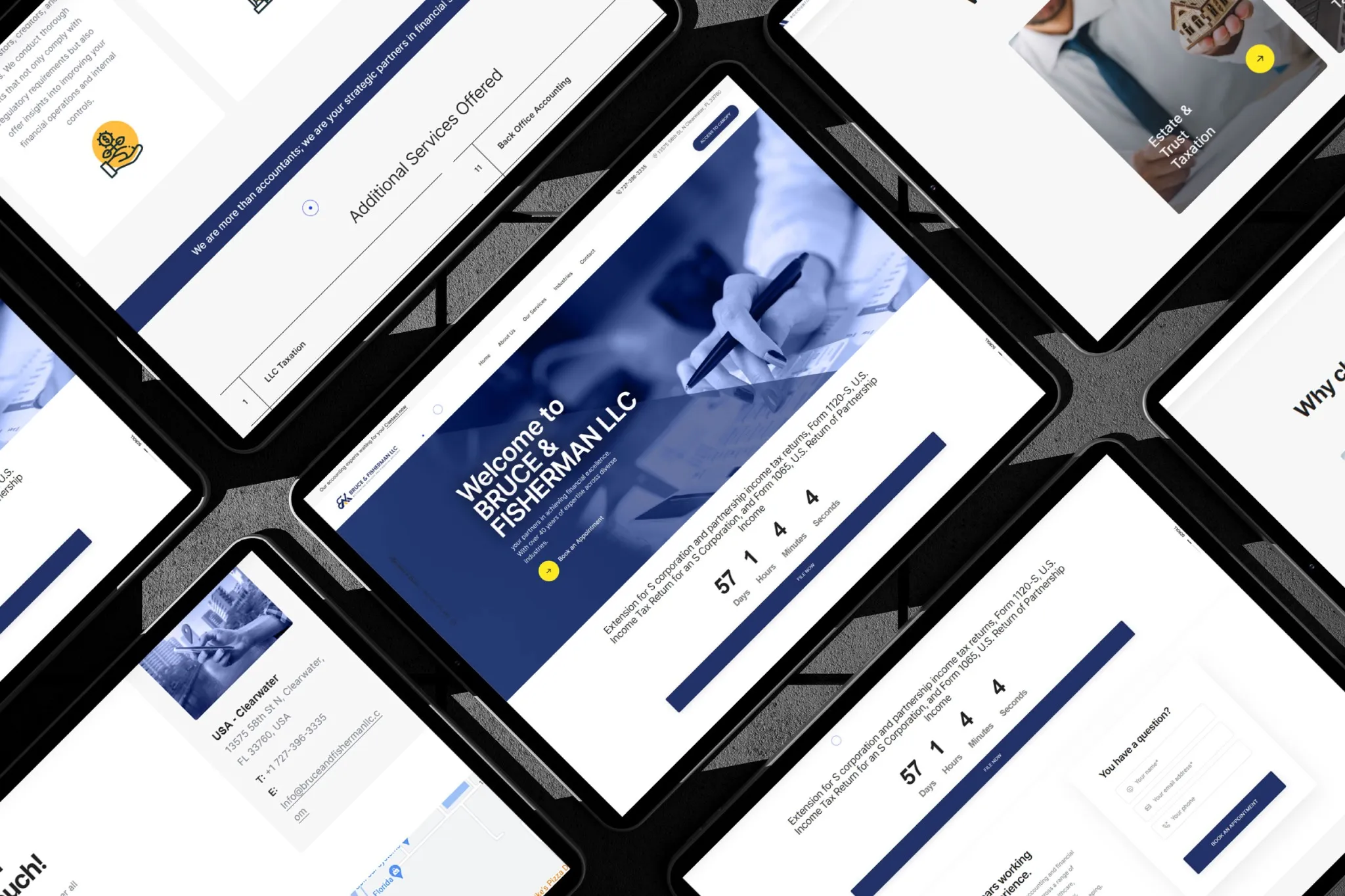 Bruce & Fisherman LLC — website project