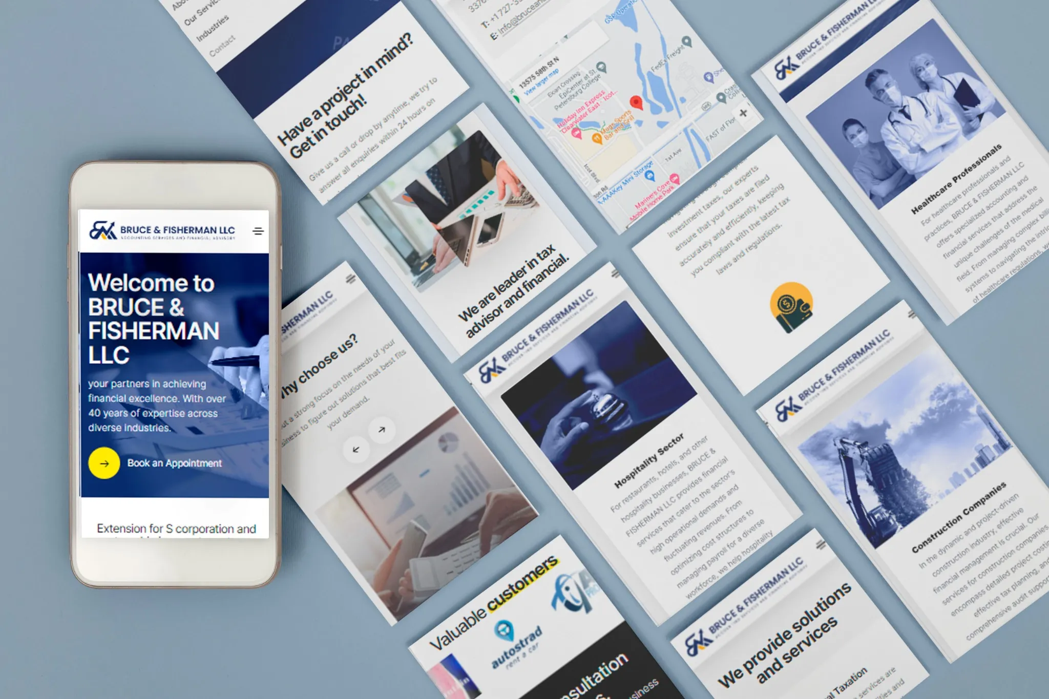 Bruce & Fisherman LLC — website project