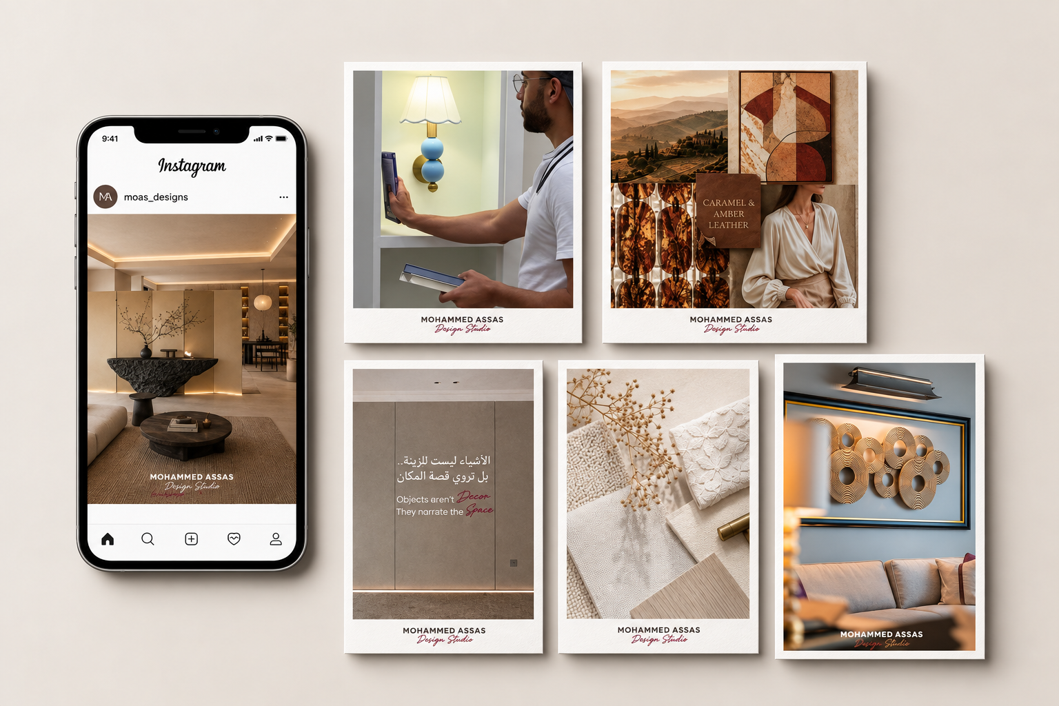 Mohammed Assas Design Studio — website, social media and advertising