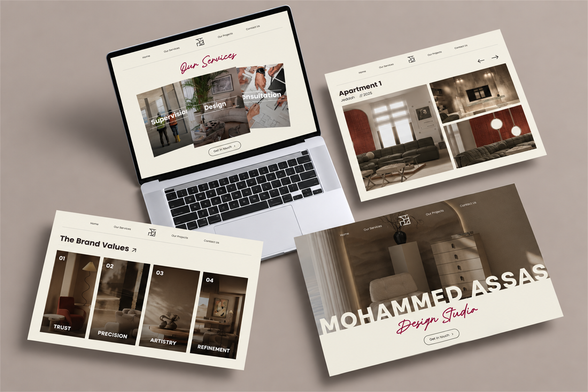 Mohammed Assas Design Studio — website, social media and advertising