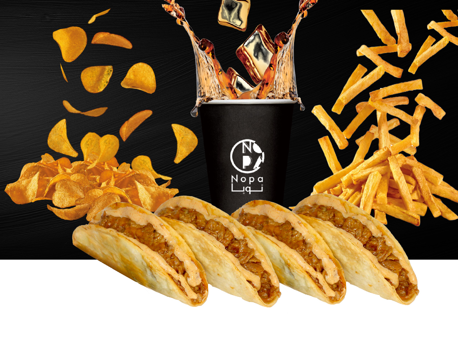 Nopa — print design and food presentation