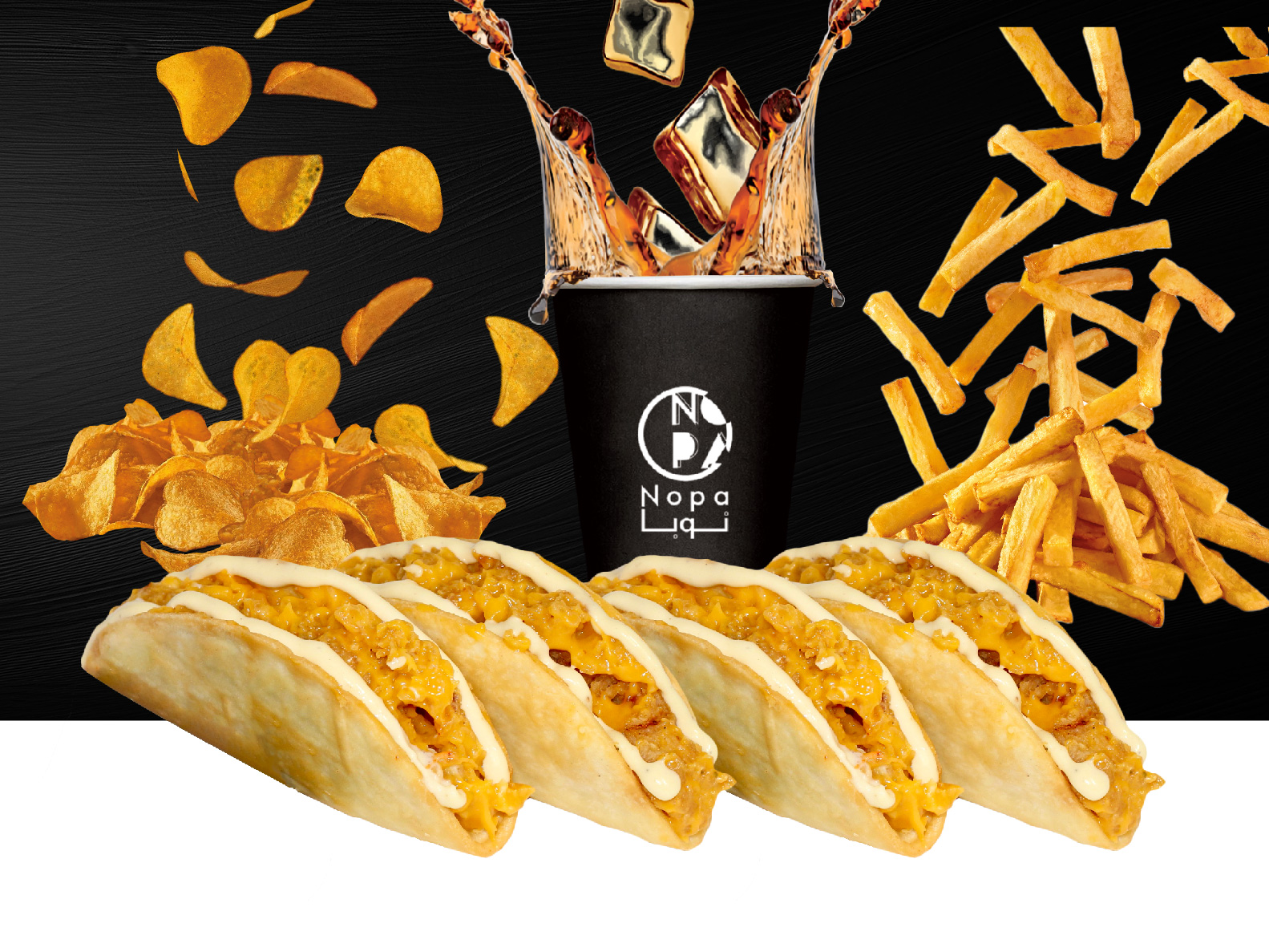 Nopa — print design and food presentation